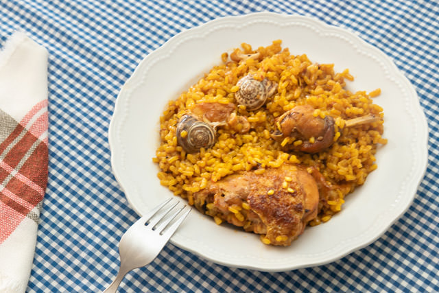 Arroz con conejo y caracoles de Bullas